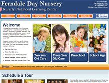 Tablet Screenshot of ferndaledaynursery.com